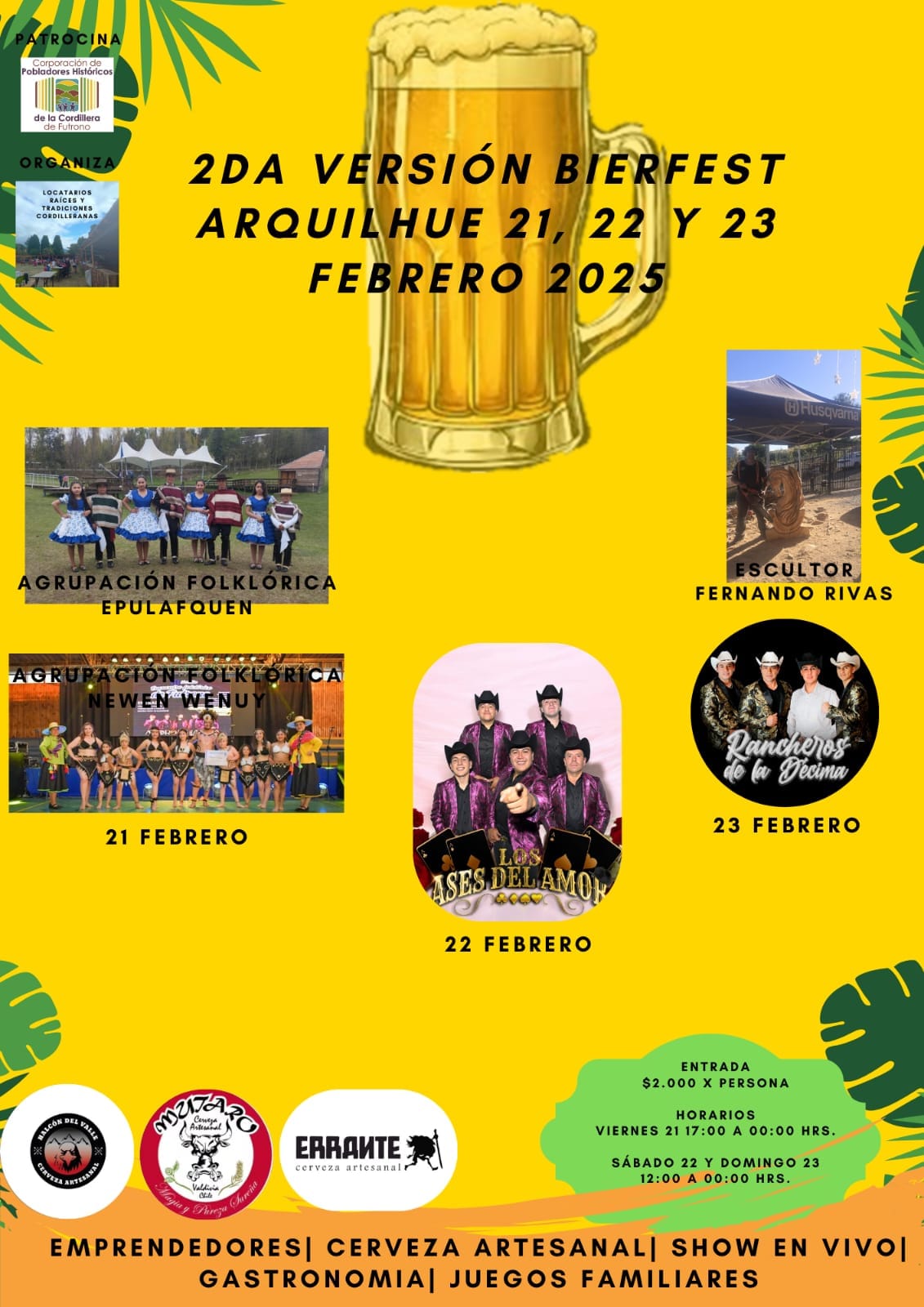 2da versión de la Bierfest Arquilhue a desarrollarse los días 21, 22 y 23 de febrero
